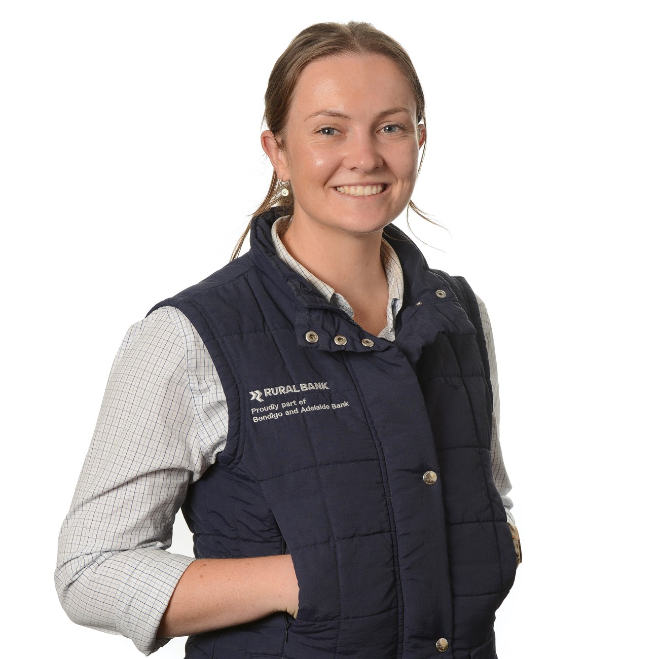 Image of Rural Bank staff member smiling at camera