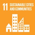 Icon for United Nations Sustainable Development Goal for sustainable cities